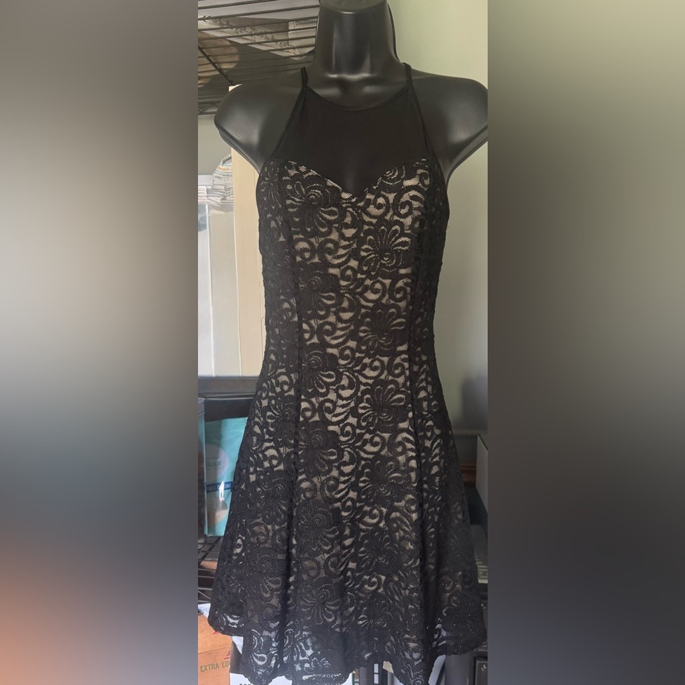 Deb Black Strapless Sheath Dress for Cocktail